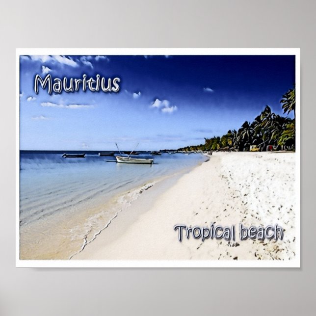 Mauritius - tropischer Strand - Poster (Vorne)