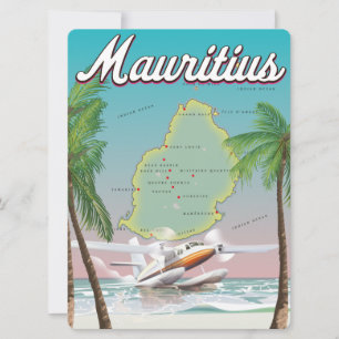 Mauritius Vintage-Reiseplakat