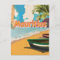 Mauritius Vintager Urlaub Poster