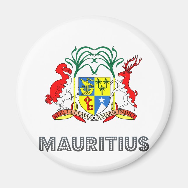 Mauritius-Wappen Magnet (Vorne)