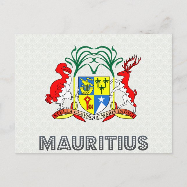 Mauritius-Wappen Postkarte (Vorderseite)