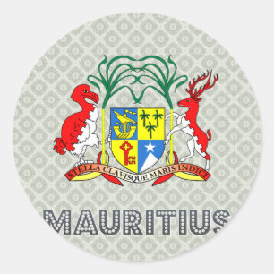 Mauritius-Wappen Runder Aufkleber