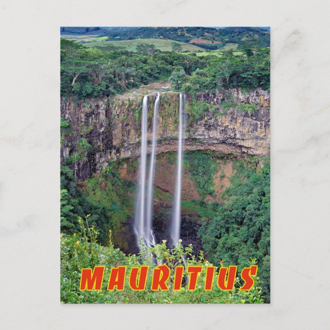 Mauritius, Wasserfälle Chamarel Postkarte (Vorderseite)