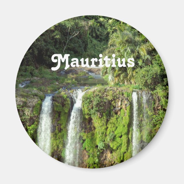 Mauritius Waterfall Magnet (Vorne)