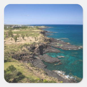Mauritius, West-Mauritius, Belle Vue, Ozean Quadratischer Aufkleber