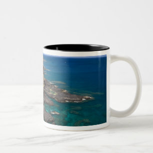Mauritius, West-Mauritius, Belle Vue, Ozean Zweifarbige Tasse