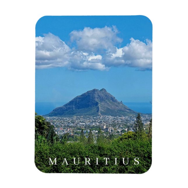 Mauritius-Wolken über dem Kühlschrankmagnet Magnet (Vertikal)