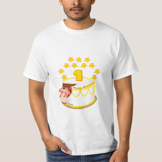 Maus 1. Geburtstag Party T - Shirt (Vorderseite)