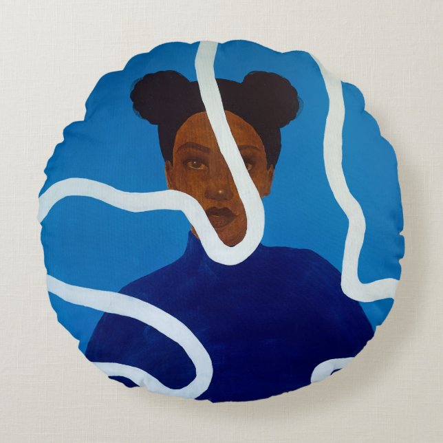 Maus #1 Rundkissen Rundes Kissen (Vorderseite)