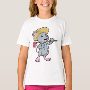 Maus als Bauer mit Ax & Hat T-Shirt