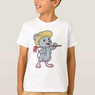 Maus als Bauer mit Ax & Hat T-Shirt