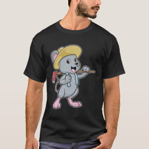 Maus als Bauer mit Ax & Hat T-Shirt