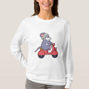 Maus als Biker mit Scooter.PNG T-Shirt