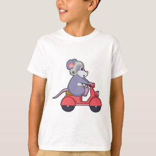 Maus als Biker mit Scooter.PNG T-Shirt