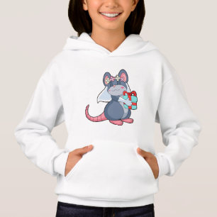 Maus als Braut mit Schleier & Geschenk.PNG Hoodie