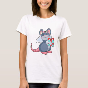 Maus als Braut mit Schleier & Geschenk.PNG T-Shirt