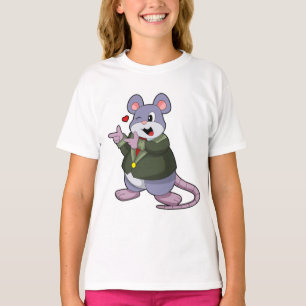 Maus als Bräutigam mit Anzug T-Shirt