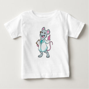 Maus als Doktor mit Doctor's Coat Baby T-shirt