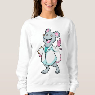 Maus als Doktor mit Doctor's Coat Sweatshirt