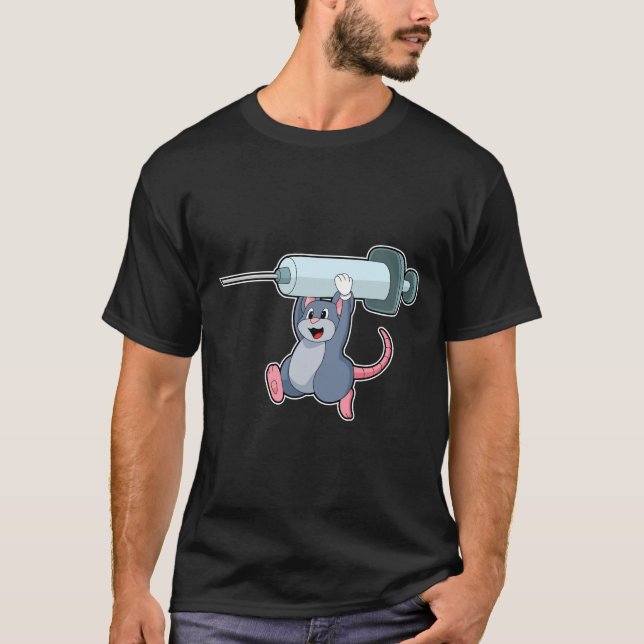 Maus als Krankenschwester mit Spritze.PNG T-Shirt (Vorderseite)