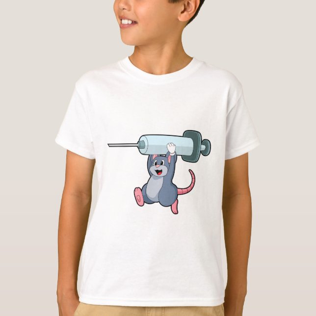 Maus als Krankenschwester mit Spritze.PNG T-Shirt (Vorderseite)