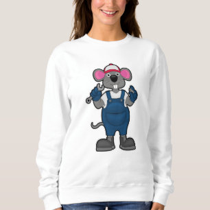 Maus als Mechanik mit Schrauben & Spanner Sweatshirt