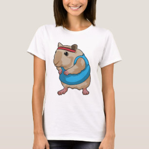 Maus als Runner mit Headband T-Shirt