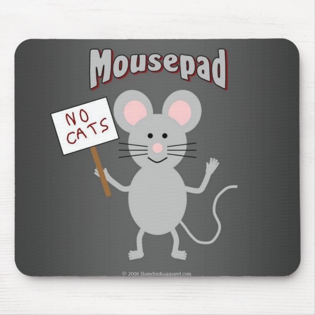 Maus auf einem mousepad (Vorne)