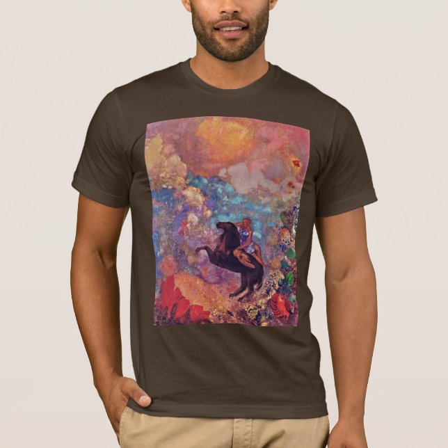 Maus auf Pegasus von Redon Odilon (beste Qualität) T-Shirt (Vorderseite)