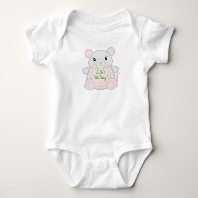 Maus Baby Dusche Baby Strampler (Vorderseite)