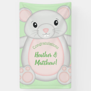 Maus Baby Dusche Banner