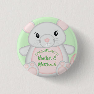 Maus Baby Dusche Button