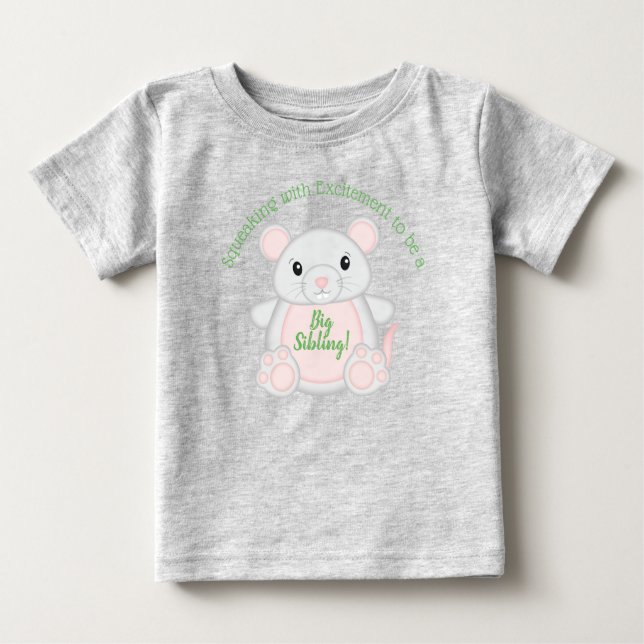 Maus Baby Dusche T-shirt (Vorderseite)