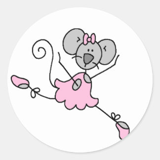 Maus Ballerina Ein Sticker