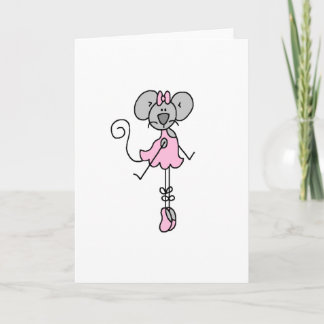Maus Ballerina Zwei Card Karte