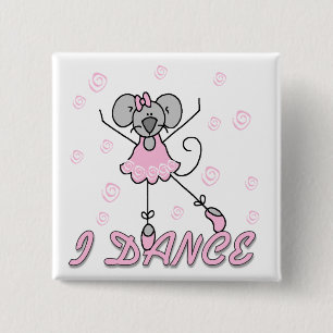 Maus-Ballett-T-Shirts und Geschenke Button
