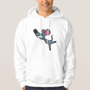 Maus bei Yoga-Stretching-Übung Hoodie