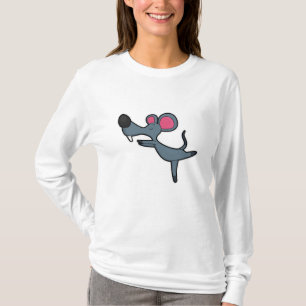 Maus bei Yoga-Stretching-Übung T-Shirt