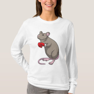 Maus beim Boxen mit Boxhandschuhen T-Shirt