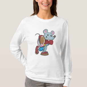 Maus beim Fußball mit Ausrüstung T-Shirt