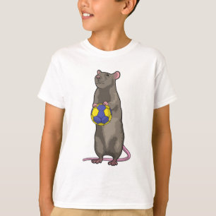 Maus beim Handball Sport T-Shirt