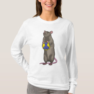 Maus beim Handball Sport T-Shirt