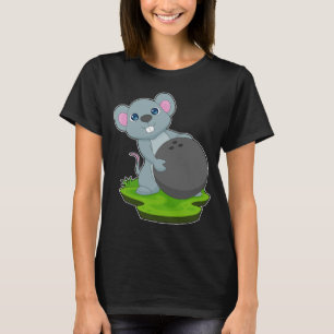 Maus Bowling Kugel Sport T-Shirt