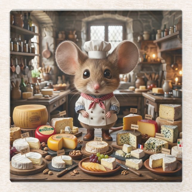 Maus Cheesemaster Glasuntersetzer (Vorderseite)