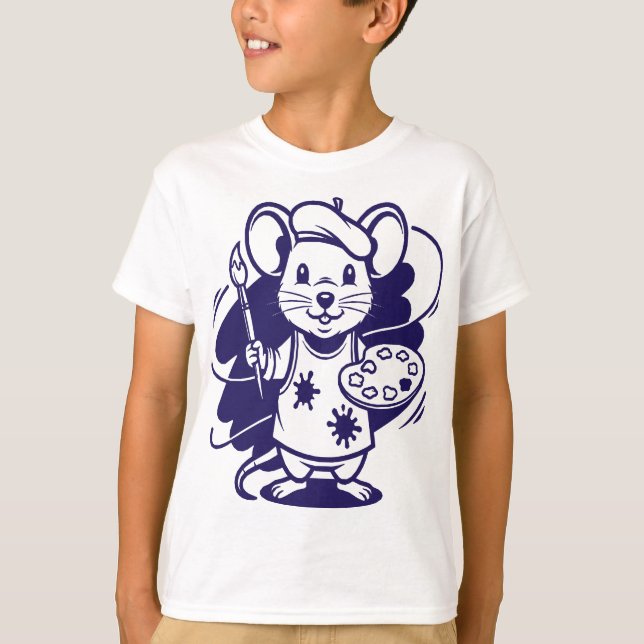 Maus dem Künstler T-Shirt (Vorderseite)
