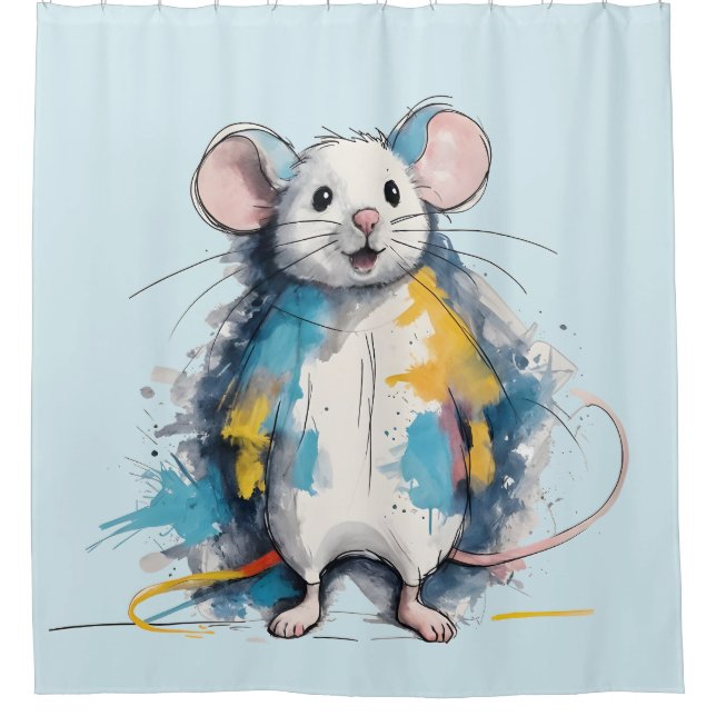 Maus Duschvorhang (Vorderseite)