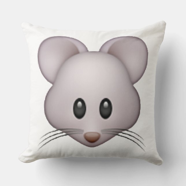 Maus - Emoji Kissen (Vorderseite)