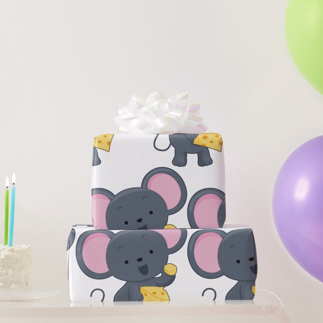 Maus essen Käse Geschenkpapier (Von Creator hochgeladen)