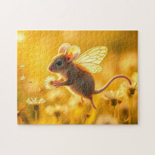 Maus Fairy im Garten Puzzle