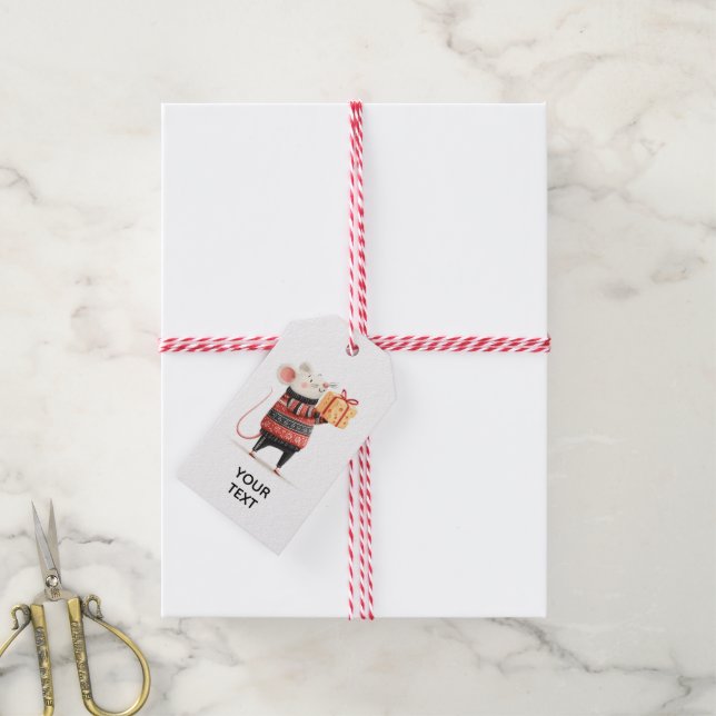 Maus-Geschenkanhänger Geschenkanhänger (Mit Garn)
